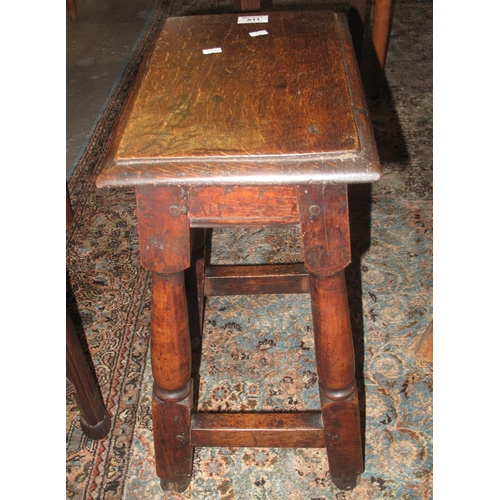 511 - 17th Century style oak joint type stool.
(B.P. 21% + VAT)