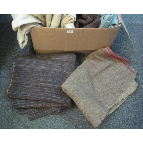 118 - Collection of assorted woollen blankets. (8)
(B.P. 21% + VAT)