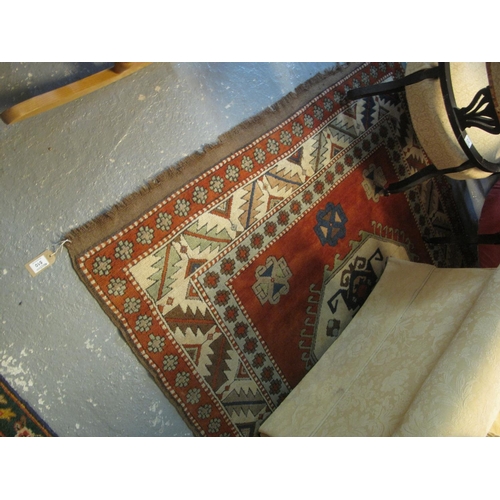 510 - Middle Eastern red ground geometric rug with tarantula design gulls. 175 x 222 cm approx.
(B.P. 21% ... 