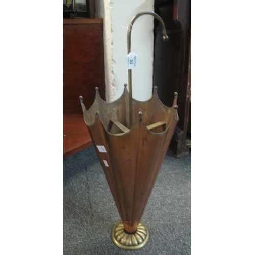 93 - Kitch brass umbrella-shaped umbrella stand.
(B.P. 21% + VAT)