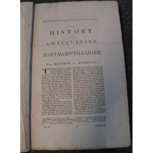 410 - JOHN BRIDGES, 'The history and antiquities of Northamptonshire, compiled from the manuscript collect... 