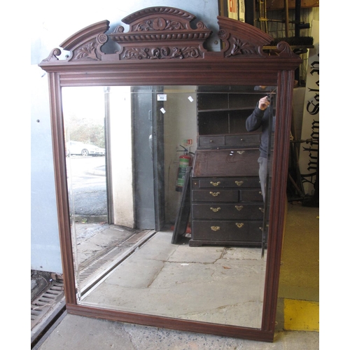 552 - Large Edwardian carved over mantel mirror.
(B.P. 21% + VAT)