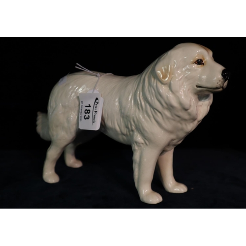 183 - Sylvac ceramics study of a model of a dog possibly Great Pyrenees.
(B.P. 21% + VAT)