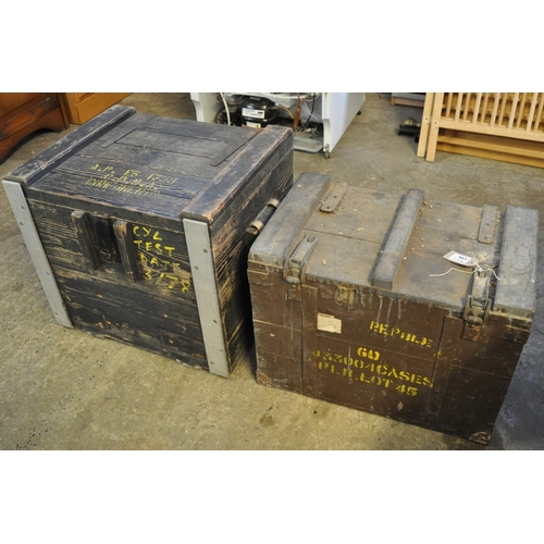 544 - Two similar painted ammunition boxes. (2)
(B.P. 21% + VAT)