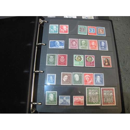 63 - West Germany mostly mint stamp collection in two stock albums 1949 to 1990's, many 100s of stamps, i... 