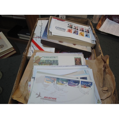 67 - Australia large stamp collection of First day covers in tin, shoe boxes and envelopes, 1980's to 201... 