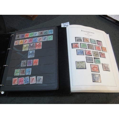 70 - Berlin used stamp collection 1948 to 1990 in Lighthouse printed album and Hagner stock album of mint... 