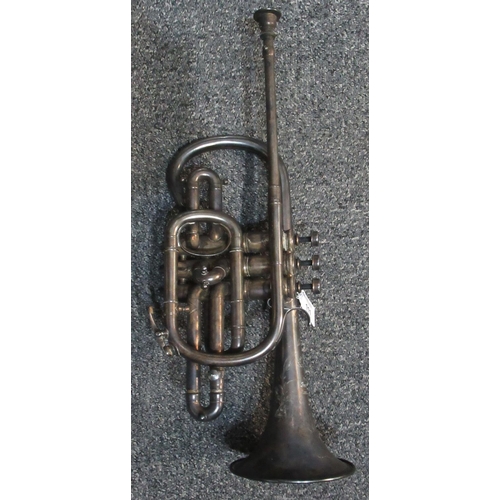 111 - Hawkes & son. Excelsior Sonorous class A cornet.
(B.P. 21% + VAT)