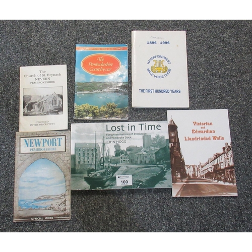 100 - Plastic box containging assorted books on Welsh social history to include 'Changes in Location of th... 