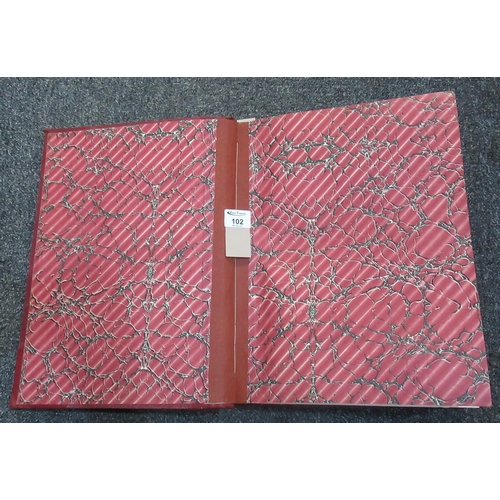 102 - Leather bound sketch book (empty).
(B.P. 21% + VAT)