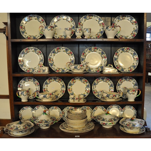 545 - Extensive collection of Royal Cauldon 'Victoria' design dinnerware items to include; dinner plates a... 