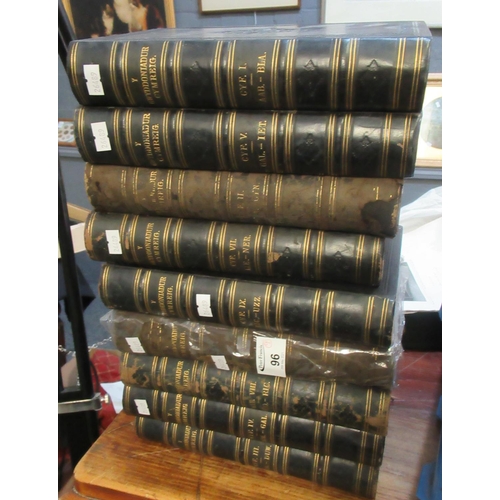 96 - 'Y Gwyddoniadur Cymreig'. 9 volumes.
(B.P. 21% + VAT)