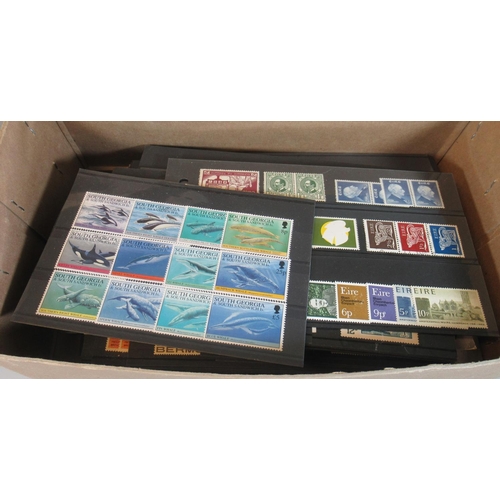 66 - Box with mostly British Commonwealth mint selection on black cards. Good range of countries.
(B.P. 2... 