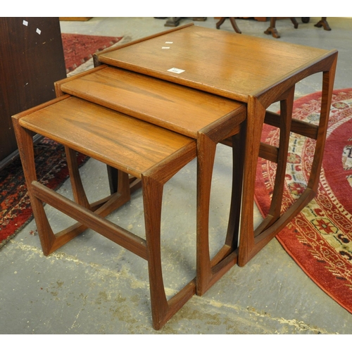 486 - 1960's/70's teak G-Plan nest of three tables. 
(B.P. 21% + VAT)