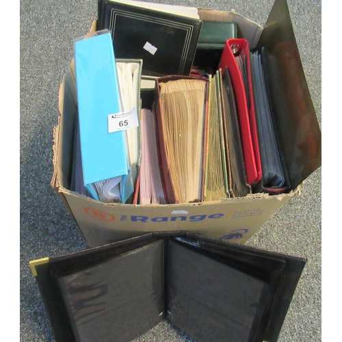 65 - Box of seventeen empty postcard/photo albums.
(B.P. 21% + VAT)