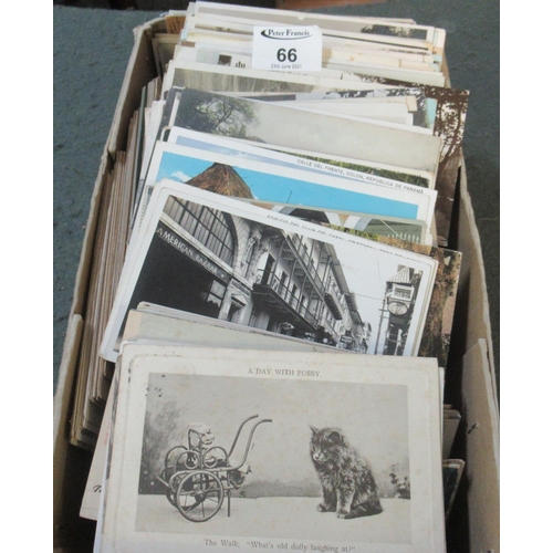 66 - Postcards in box mixture of UK and Foreign 100's.
(B.P. 21% + VAT)