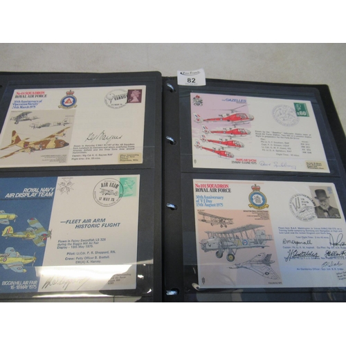 82 - RAF Covers collection in royal Air force museum album 1969 to 1979 period all signed.
(B.P. 21% + VA... 