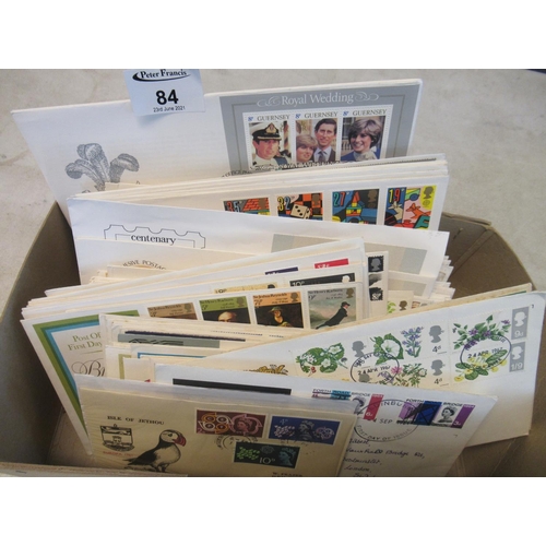84 - Box of Great Britain and channel islands First Day Covers.1961 to 1995 period 150+covers.
(B.P. 21% ... 