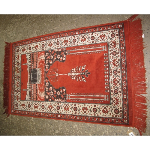 583 - Middle Eastern design uni-directional prayer mat. 
(B.P. 21% + VAT)