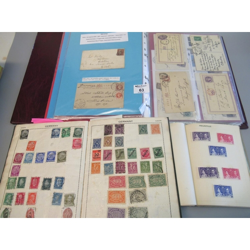 63 - All world collection in two small albums, selection of mint and used 1937 Coronation stamps in speci... 