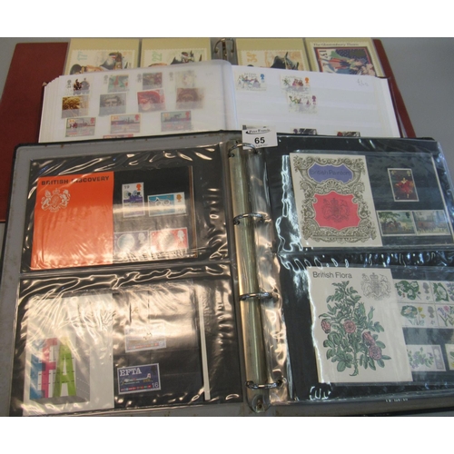 65 - Great Britain collection in two albums and stock books with used stamps 1970's to 1987, Presentation... 