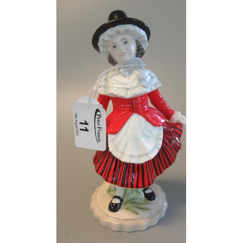 11 - Royal Worcester figurine 'Y Ferch Gymraeg, Welsh Girl', limited edition of 1200, dated 2003, in orig... 