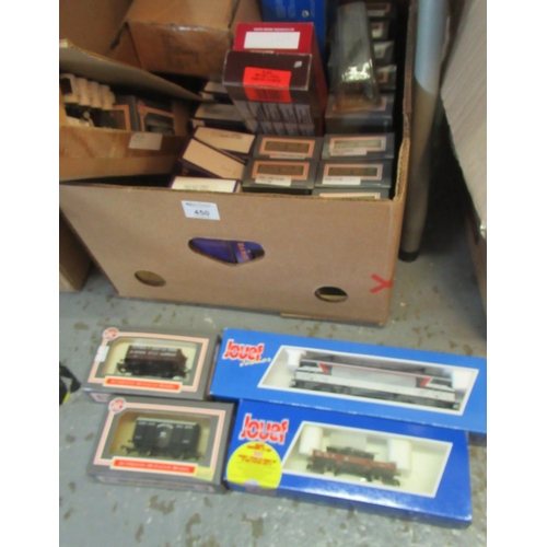 450 - Box containing large collection of Dapol authentic oo gauge models, coal tenders, Castle Neath Abbey... 