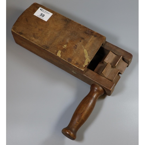 59 - Vintage wooden football rattle. (B.P. 21% + VAT)