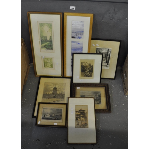 164 - Small box of assorted furnishing pictures, various.
(B.P. 21% + VAT)