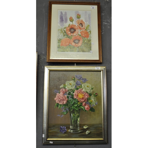 169 - After Joanna Winstone, poppies, limited edition coloured print no. 33/500, signed in pencil by the a... 