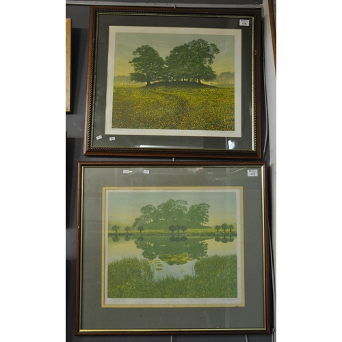 175 - Kenneth Leech, 'Quiet Waters' and 'Summer Walk', limited edition screenprints, no. 74/200 and 57/200... 