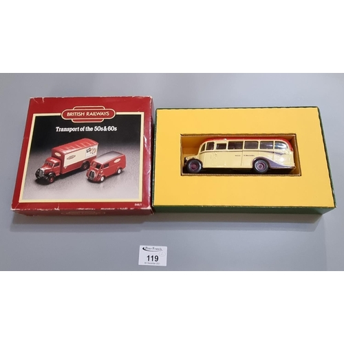 119 - Corgi limited edition Bedford OB Coach in original box with certificate of authenticity. Together wi... 