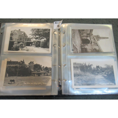 63 - Collection of Caldey Island postcards in small maroon album. 40 cards. 
(B.P. 21% + VAT)