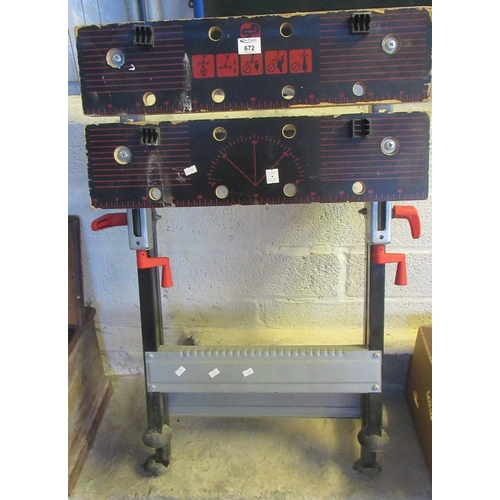 672 - GS folding work bench.
(B.P. 21% + VAT)