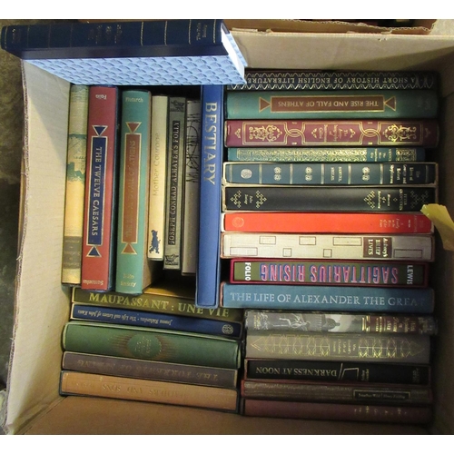 541 - 2 Boxes of Folio Society books; all, bar one, in their original Slipcases. 41 books. Mainly History ... 