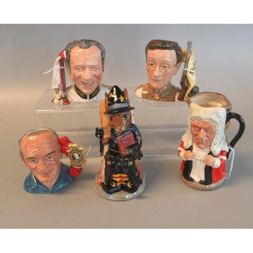 90 - Collection of Royal Doulton character and toby jugs to include; 'Carry On Sid James' D7162, 'Carry O... 