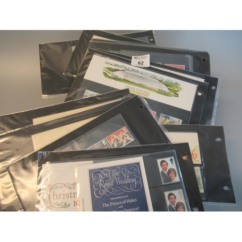 62 - Great Britain collection of 1970's and 1980's stamp presentation packs in shoebox.