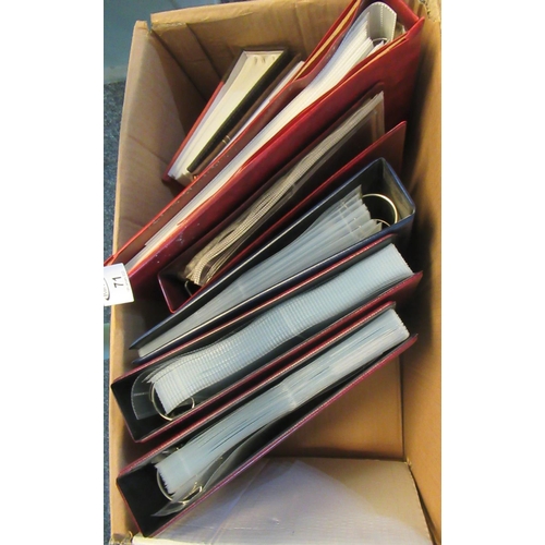 71 - Large box of empty postcard albums with plenty of pages (no cards).
(B.P. 21% + VAT)