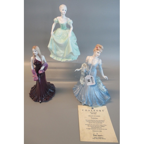 98 - Three Coalport bone china Ladies of Fashion figurines to include Henrietta, Danni, and figurine of t... 