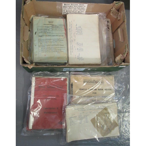 414 - Box of British Railways ephemera to include Berthing Men's Daily Report of Vessels Moving in Kings D... 