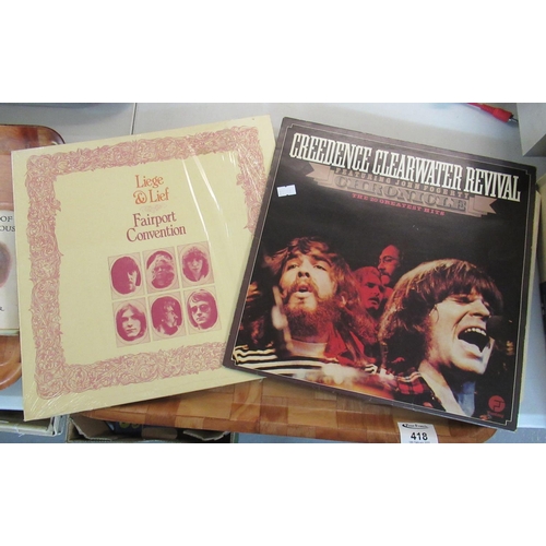 418 - Probable first pressing the Creedence Clearwater Revival '20 Greatest Hits', fantasy records, 1976, ... 