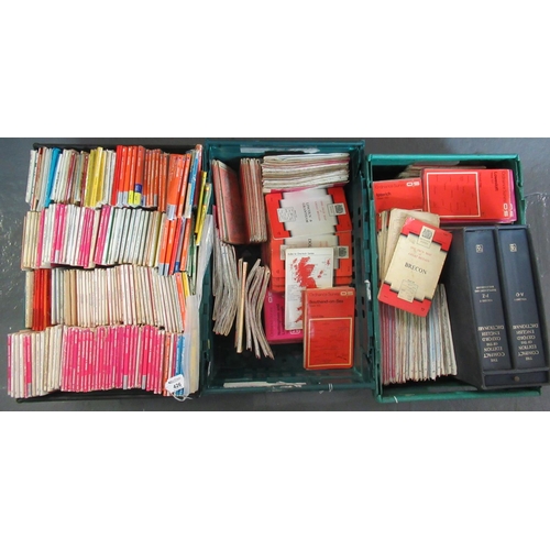 426 - Three boxes of assorted appearing UK ordinance survey road maps, together with the compact edition o... 