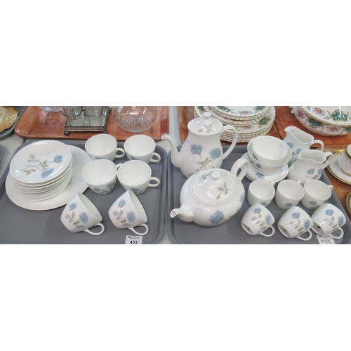 433 - Two trays of Wedgwood Ice Rose tea ware items. (2)
(B.P. 21% + VAT)