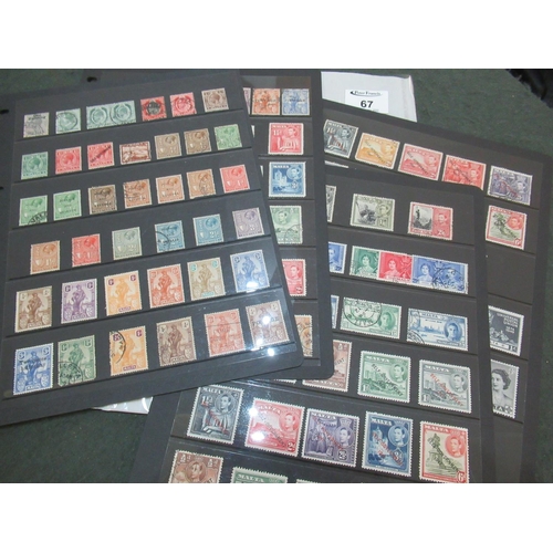 67 - Malta Victorian to early Queen Elizabeth mint and used selection on pages. 120 + stamps.
(B.P. 21% +... 