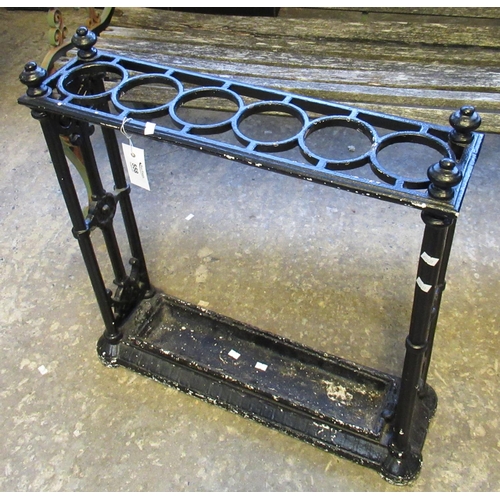 558 - Victorian style cast iron six-section stick/umbrella stand.
(B.P. 21% + VAT)