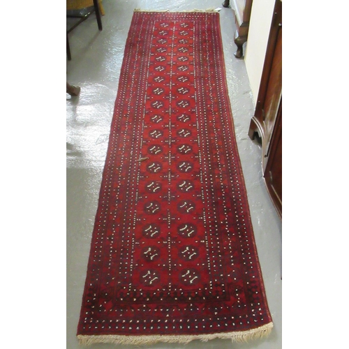 570 - Afghan bokhara style runner. 275 x 70cm approx.
(B.P. 21% + VAT)