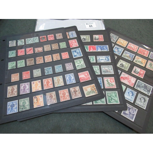 65 - Malta Victorian to early Queen Elizabeth mint and used selection on pages. 120 + stamps.
(B.P. 21% +... 