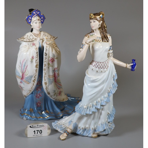 170 - Two Coalport bone china figurines to include 'Aida' and 'Princess Turandot'. (2)
(B.P. 21% + VAT)