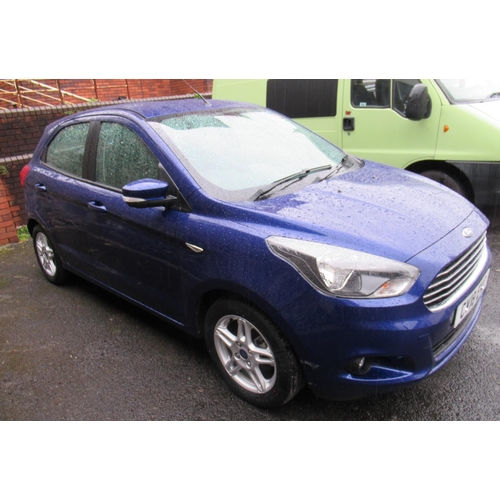 250 - Motor Car to be sold at 12 noon promptly. 2018 Ford KA plus, Zetec 1.2Ti-VCT. 5 door hatchback.CV18 ... 