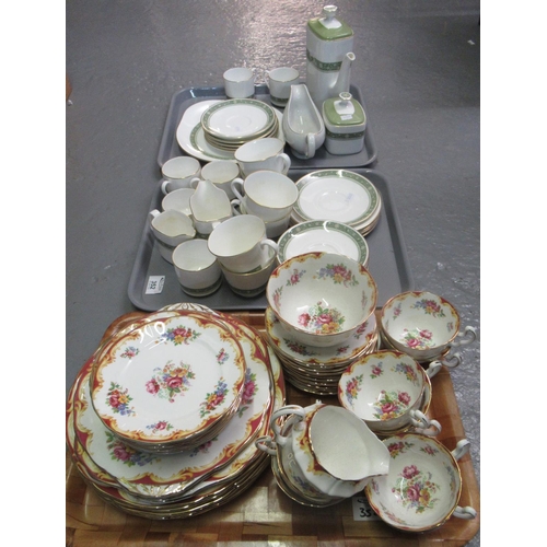 352 - Two trays of Royal Doulton fine bone china Rondelay design teas ware, together with a tray of Adderl... 